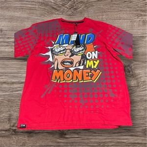 Mind on my Money Red Graphic Men's Shirt